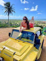 Visitante em buggy no Mirante de Milagres